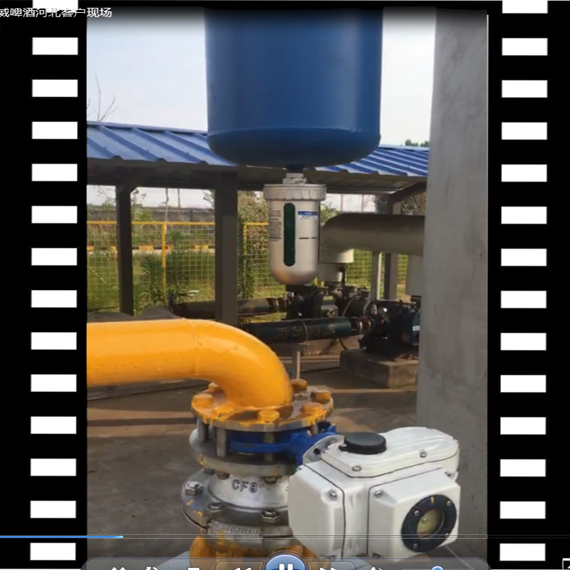 石家庄百威啤酒生产基地，空压机系统DN80汽水分离器视频